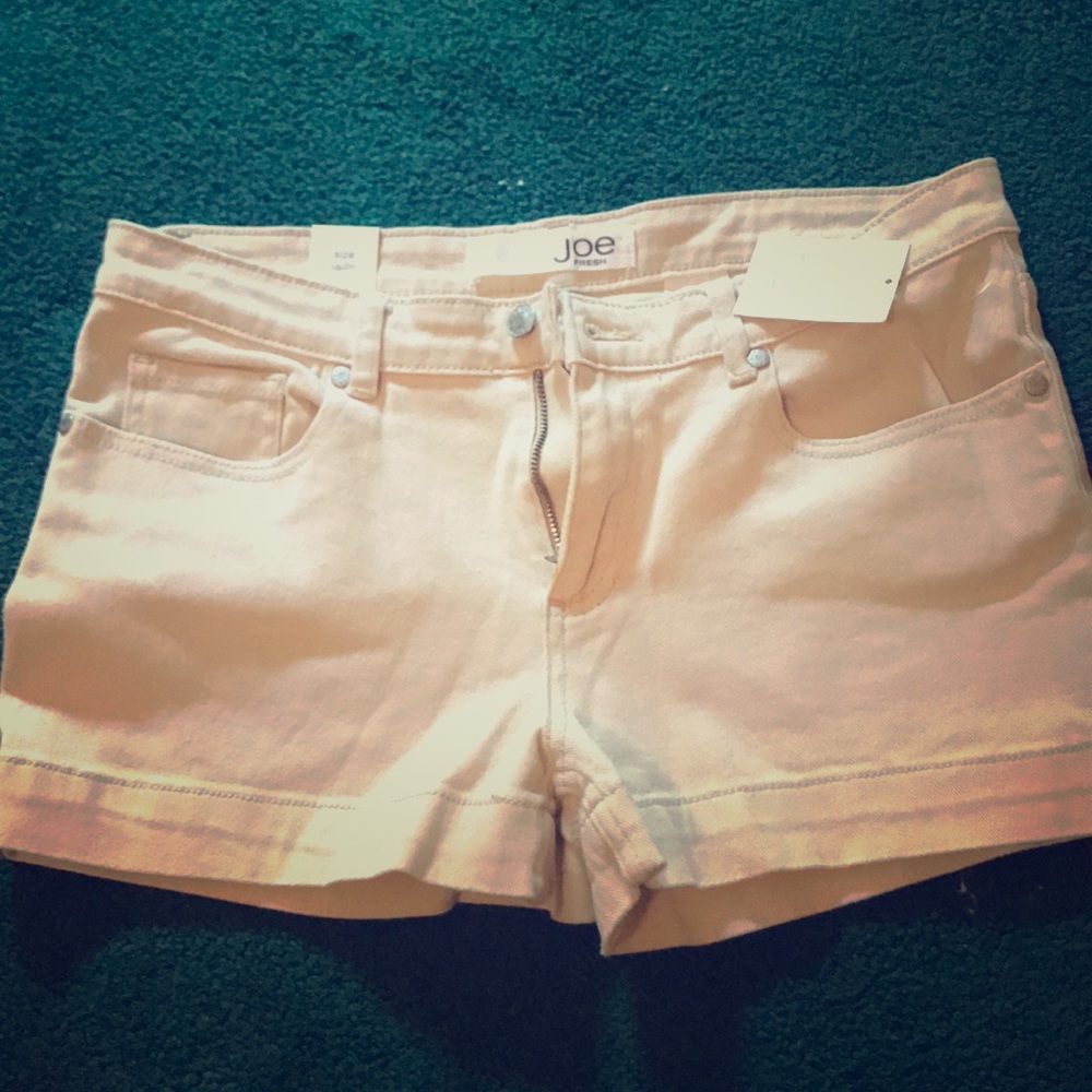 Khaki jean shorts - NWT
